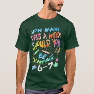Camiseta Desenho Engraçado Artista de Esboço Amante da Arte