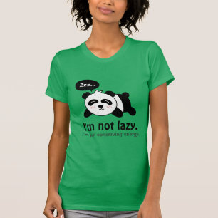 Camiseta Desenho engraçado de panda fofo dormindo