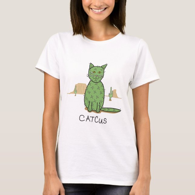 Camiseta Desenho engraçado do cacto de Catcus (Frente)