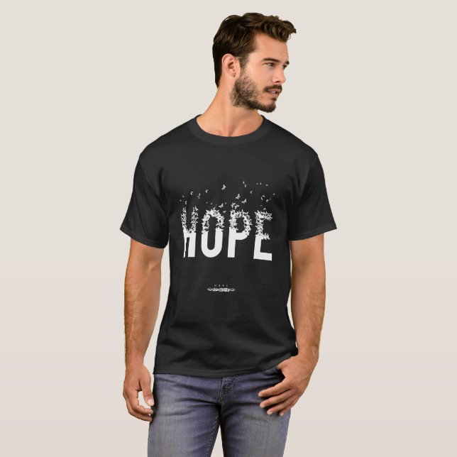 Camiseta Desenho Esperança é a Coisa com Penas (Frente Completa)