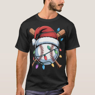 Camiseta Desenho Esportivo de Natal para Homens e Meninos d