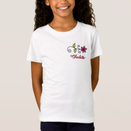 Camiseta Desenho Flor Fofo Personalizado