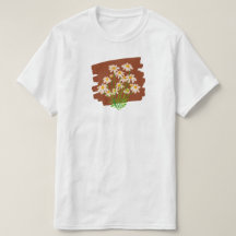 Desenho floral rústico em fundo marrom