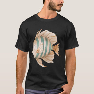 Camiseta Desenho fofo de peixe vintage