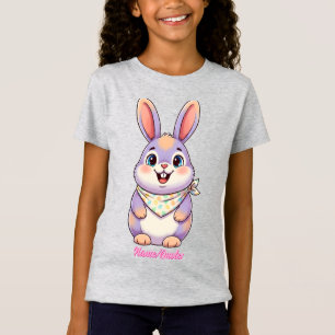 Camiseta Desenho Fofo do Coelho da Páscoa