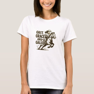 Camiseta Desenho Galope Ousadia Graça