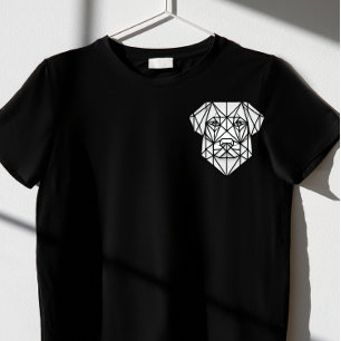 Camiseta desenho geométrico de cães