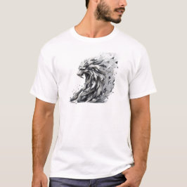 Camiseta Desenho Geométrico de Tigre