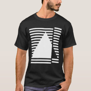 Camiseta Desenho geométrico de triângulo inspirado em Bauha
