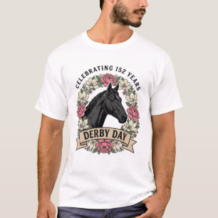 Camiseta Desenho Gráfico de Cavalo de Fogo de Gravura Antig