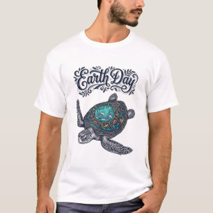 Camiseta Desenho Gravura Vintage Tartaruga Marinha