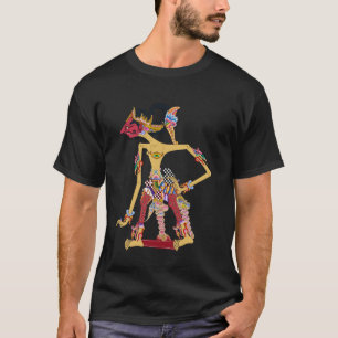 Camiseta Desenho Heroico de Marioneta Javanesa Wayang Setya