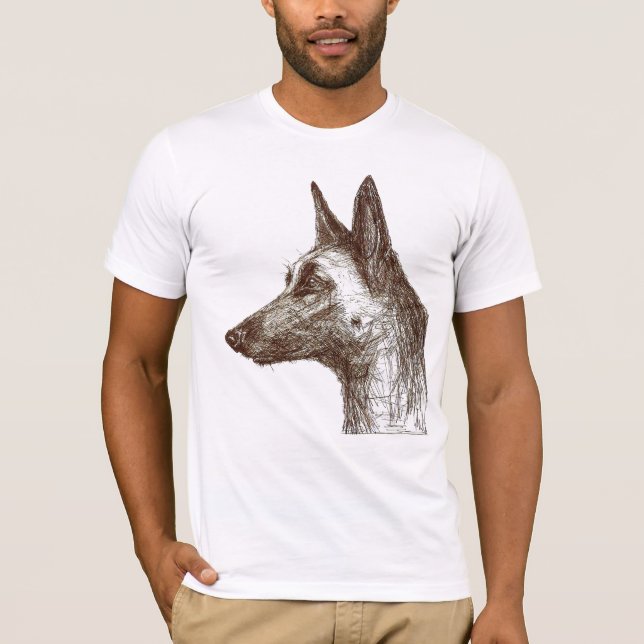 Camiseta desenho malinois (Frente)