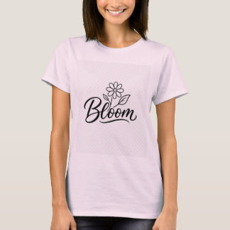 Camiseta Desenho Minimalista Flor de Bloom