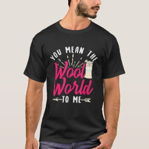 Camiseta Desenho Mundial de Lã de Lhama Alpaca