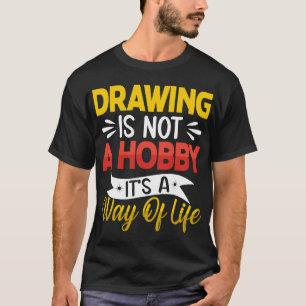 Camiseta Desenho não é uma amante de arte artística engraça