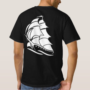 Camiseta Desenho Náutico Âncora Veloz Capitão