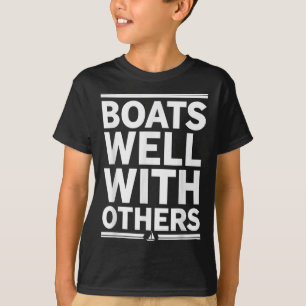 Camiseta Desenho Náutico de Vela Divertido Com Navio Clic
