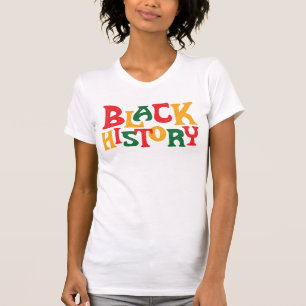 Camiseta Desenho Orgulhoso Pan-Africano de "História Negra"