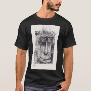 Camiseta Desenho original da astrologia macaco-chinesa