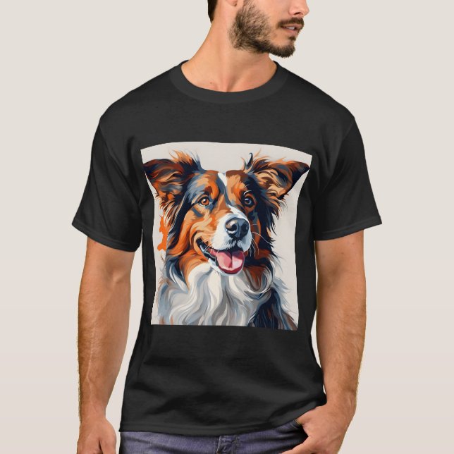 Camiseta Desenho para cães de pop (Frente)