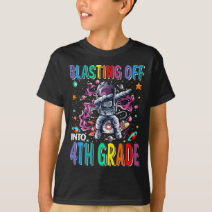 Camiseta Desenho Para O Foguete Espacial Do 4º Grau