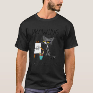 Camiseta Desenho Porque Assassinato É Errado Desenho de Gat