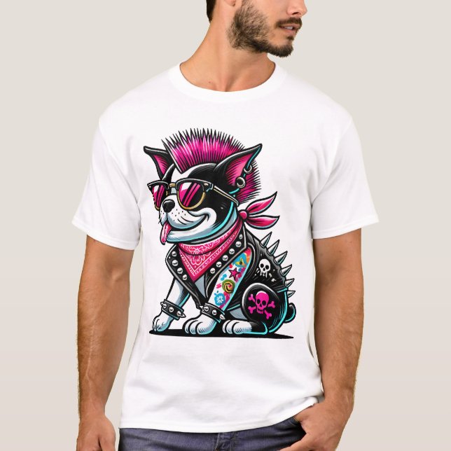 Camiseta Desenho Punk Bostie (Frente)