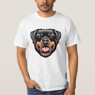 Camiseta Desenho Retrato do Rottweiler