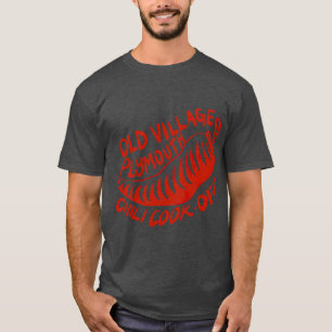 Camiseta Desenho vermelho do Concurso de Chili do Antigo Vi