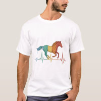 Desenho Vetorial de Batimento Cardíaco de Cavalo c