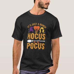 Camiseta Desenho Vetorial de Bruxa Hocus Pocus Halloween