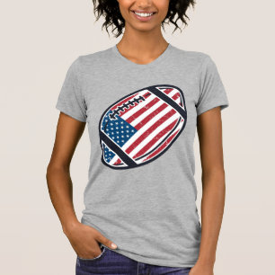 Camiseta Desenho Vetorial Vintage de Futebol Americano Patr