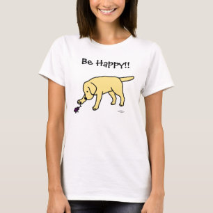 Camiseta Desenhos animados amigáveis Labrador do