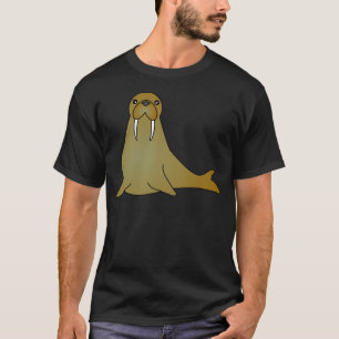 Camiseta Desenhos animados bonitos da morsa