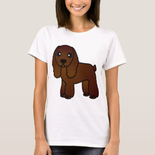 Camiseta Desenhos animados bonitos de cocker spaniel do