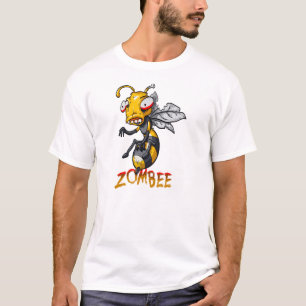 Camiseta Desenhos animados da abelha do zombi