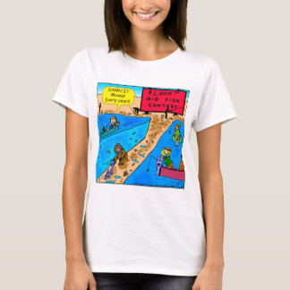 Camiseta Desenhos animados da competição da pesca de 980