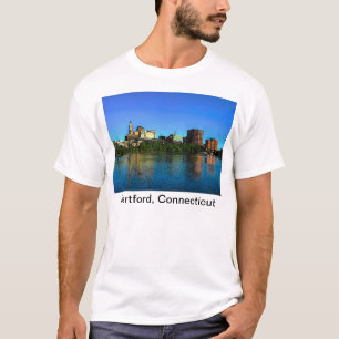 Camiseta Desenhos animados da skyline de Hartford