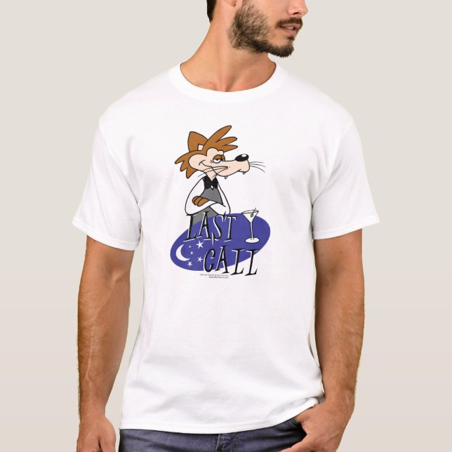 Camiseta Desenhos animados da última chamada com logotipo e (Frente)