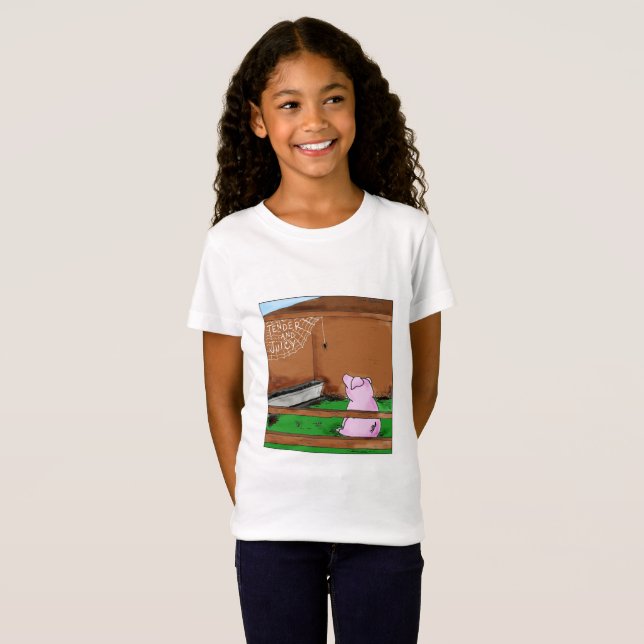 Camiseta Desenhos animados da Web de Charlotte macio e (Frente Completa)