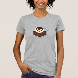 Camiseta Desenhos animados de Kawaii do creme e da brownie