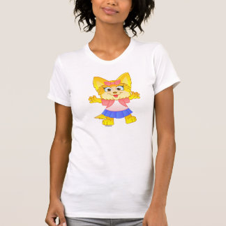 Camiseta Desenhos animados de Teakup Yorkie no t-shirt das