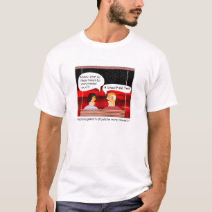 Camiseta Desenhos animados do campo visual da glaucoma