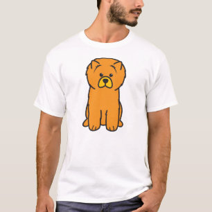 Camiseta Desenhos animados do cão da comida de comida