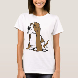 Camiseta Desenhos animados do cão de Basset