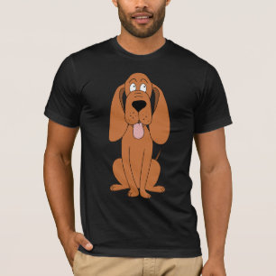 Camiseta Desenhos animados do cão de Brown. Hound.