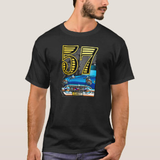 Camiseta Desenhos animados do carro de 57 Chevy