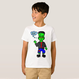 Camiseta Desenhos animados do menino do monstro de