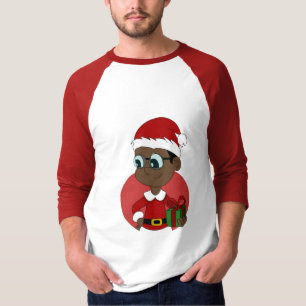 Camiseta Desenhos animados do menino do Natal